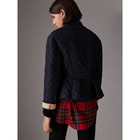 burberry navy puffer coat|quilted burberry jacket outlet store.